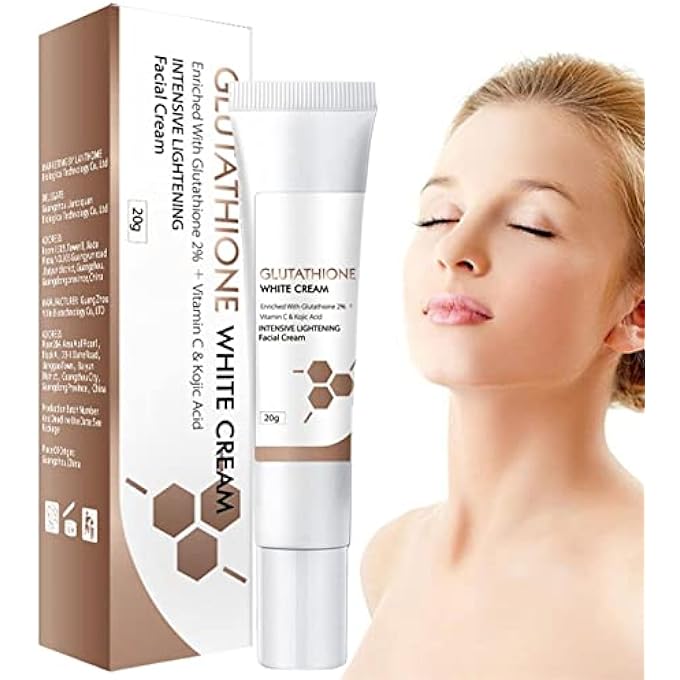 STRBOXONG GLUTATHIONE WHITENING CREAM FACIAL DARK SPOTS REMOVE, GLUTATHIONE CREAM, 20G LIGHTENING CREAM BLEMISH REMOVER CREAM, FACE MOISTURIZER, FACIAL SKIN CARE PRODUCTS, BLEMISH RELIEF DARK SPOTS CREAM (2PCS) - Image 2